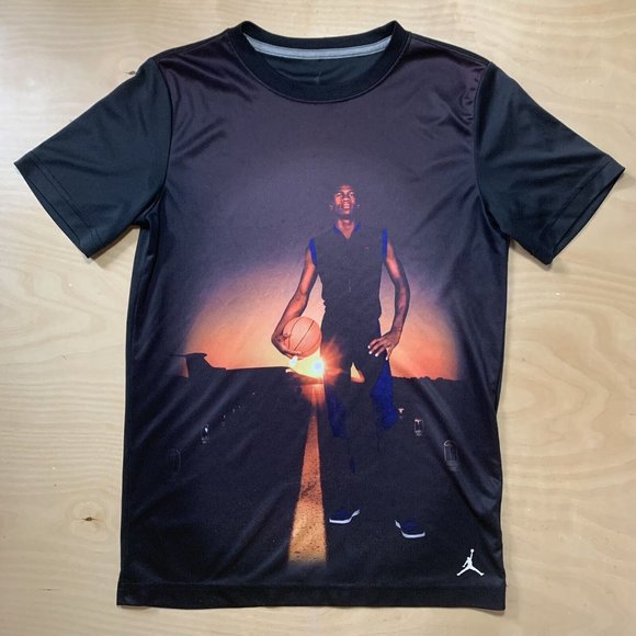 Michael Jordan Nike Air Jumpman T Shirt Black Graphic Youth L - Picture 2 of 4